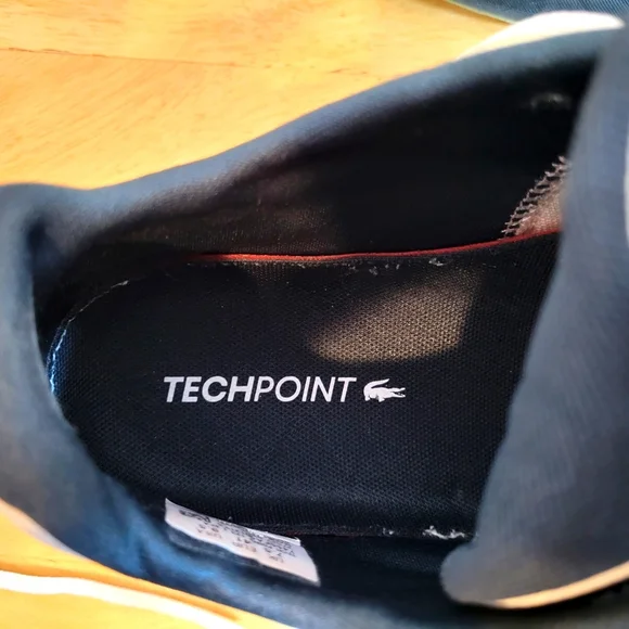 Lacoste Cream and Black Athletic Shoes - Picture 9 of 12